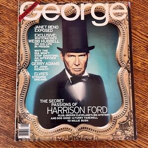 George Magazine August 1997 Killer Rabbits Issue Harrison Ford